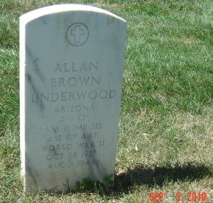 Allan Underwood marker at Arlington - credit Ross Underwood